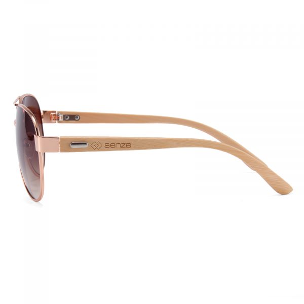 Senze Aviator Sunglasses Brown