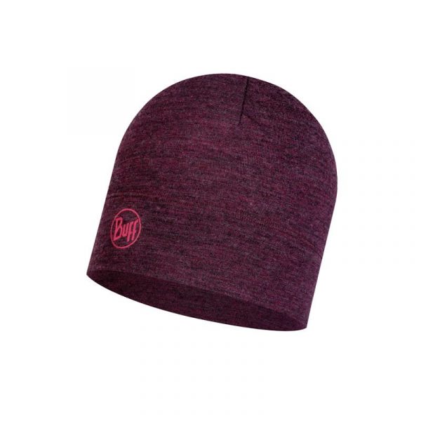 10050_1 BUFF Merino Wool Midweight DAHLIA MELANGE Hat