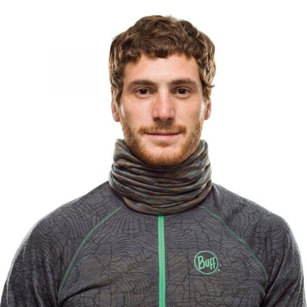 BUFF Merino Wool Lightweight FOSSIL MULTI STRIPES Neckwarmer