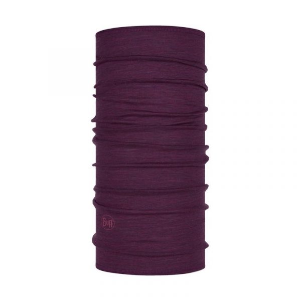 BUFF Merino Wool Lightweight PURPLISH MULTI STRIPES Neckwarmer