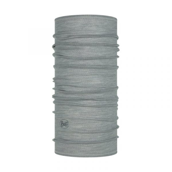BUFF Merino Wool Lightweight SOLID LIGHT GREY Neckwarmer