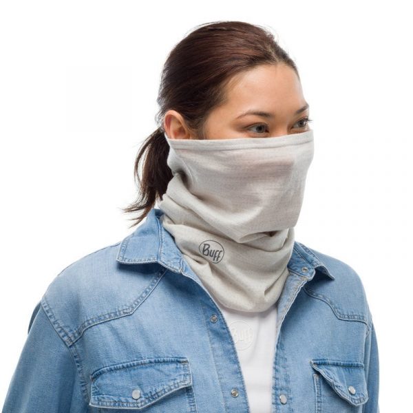 BUFF Merino Wool Lightweight SOLID CLOUD Neckwarmer