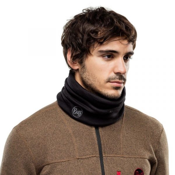 BUFF Merino Wool Heavyweight SOLID BLACK Neckwarmer