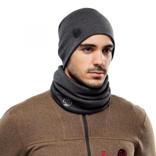 BUFF Merino Wool Heavyweight SOLID GREY Neckwarmer