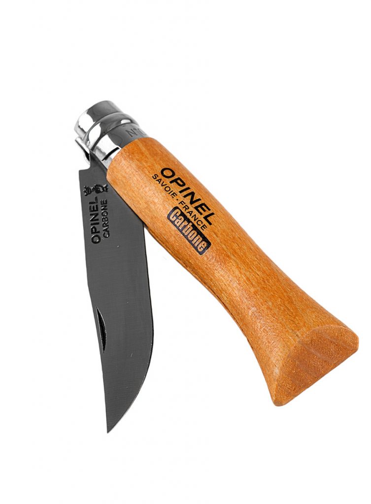Opinel Lock Knife Carbon No.6 Beech Wood Handle Shop Outdoor Online