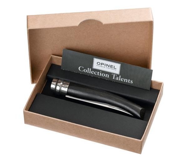 Opinel Inox Lux Slim Ebony Handle Pocket Knife No.10
