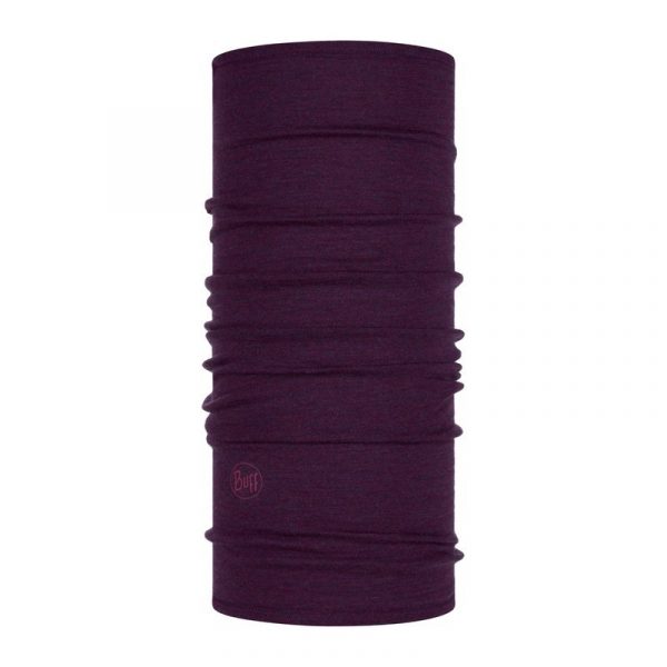 BUFF Merino Wool Midweight PURPLISH MULTI STRIPES Neckwarmer