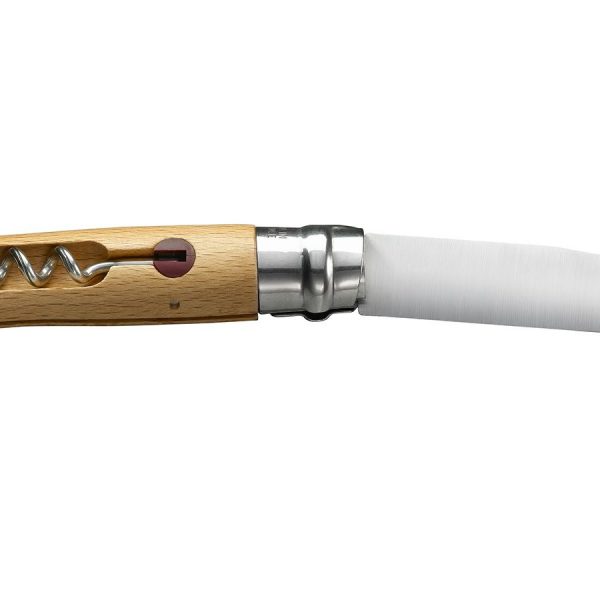Opinel Inox Corkscrew Stainless Steel Folding Knife No.10