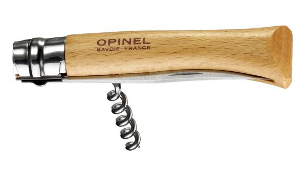 Opinel Inox Corkscrew Stainless Steel Folding Knife No.10