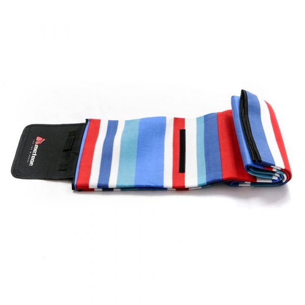 Picnic blanket Meteor 120x135 cm navy/red/white