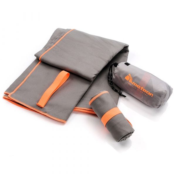 Microfiber sports towel Meteor 50x90cm gray