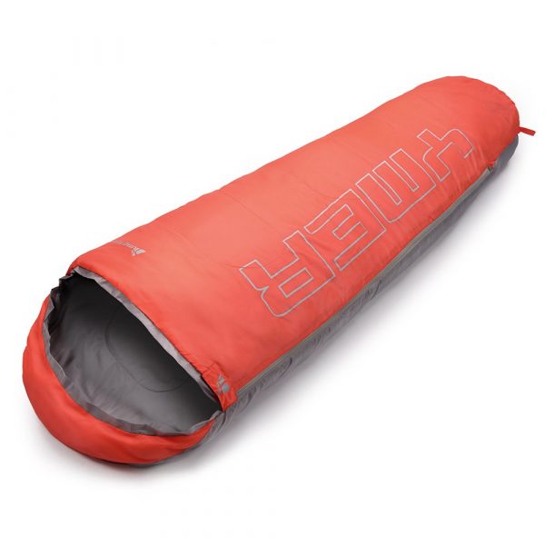 Meteor YMER Sleeping Bag – neon orange/grey