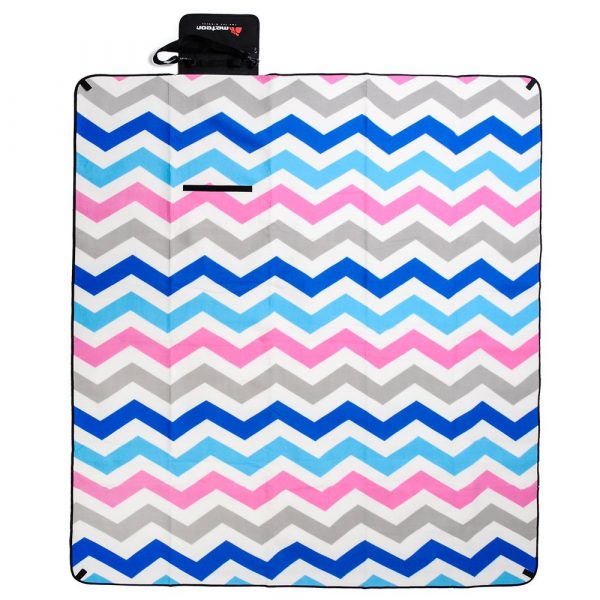 Picnic blanket Meteor 180x200cm colourful zigzag - Image 5