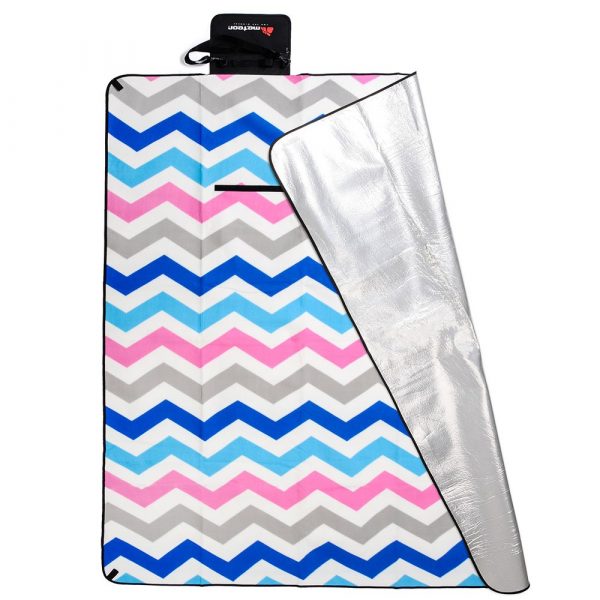 Picnic blanket Meteor 180x200cm colourful zigzag - Image 6