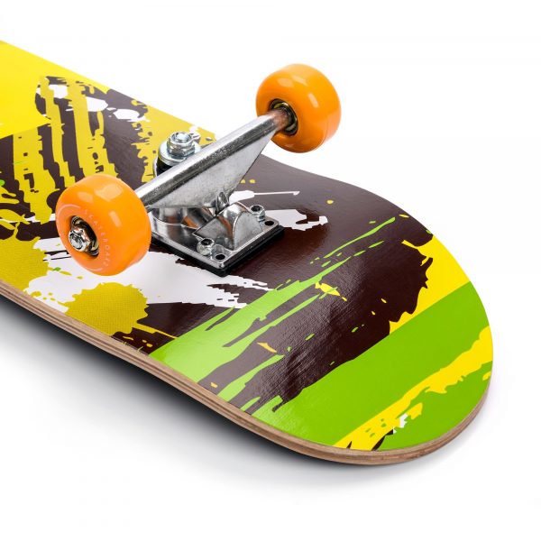 Meteor Wooden Skateboard Yellow - Image 5