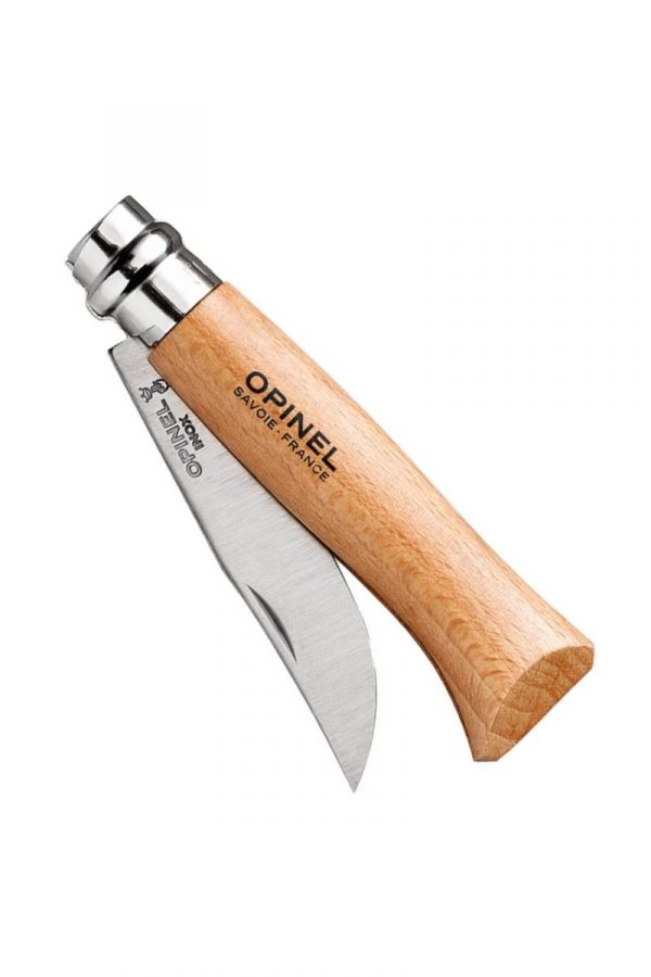 Opinel Lock Knife Inox No.8 - Beech Wood Handle