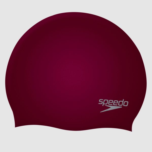 Speedo Plain Moulded Silicone Cap – Claret