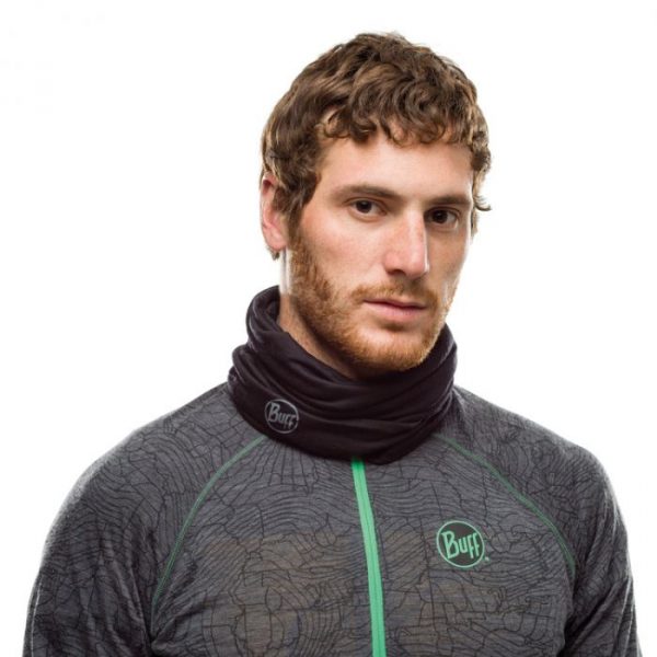 BUFF Merino Wool Lightweight SOLID BLACK Neckwarmer