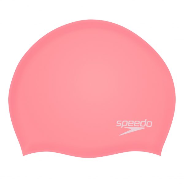 Speedo Plain Moulded Silicone Cap – Pink