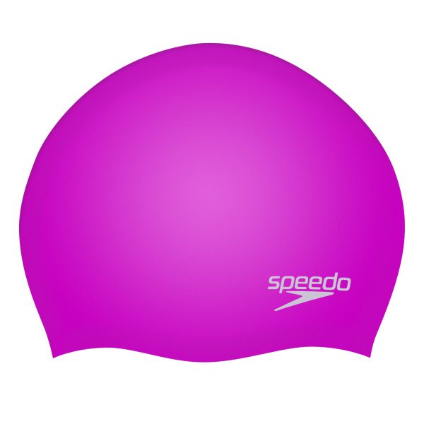 Speedo Plain Moulded Silicone Cap – Purple