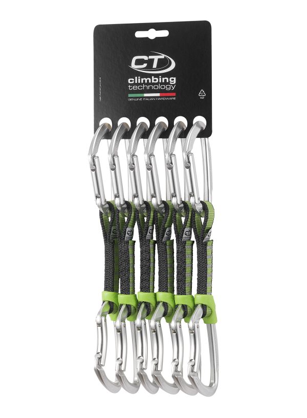 Climbing Technology set of Quickdraws LIME SET NY silver 12cm - Image 2