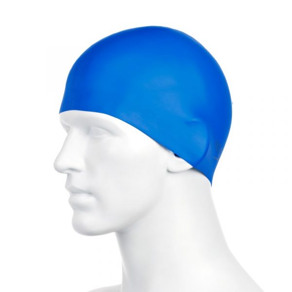 Speedo Plain Moulded Silicone Junior Cap – Navy