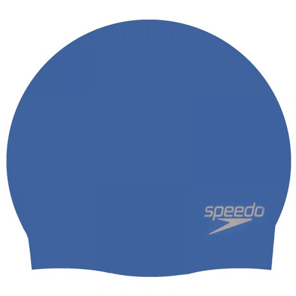 Speedo Plain Moulded Silicone Junior Cap – Navy